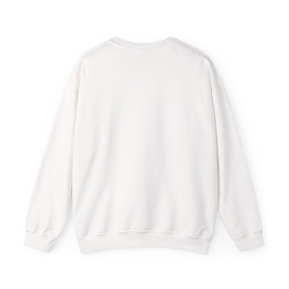 Christian Crewneck Sweatshirt — "My Identity Is in Christ" Cross & Fingerprint Design